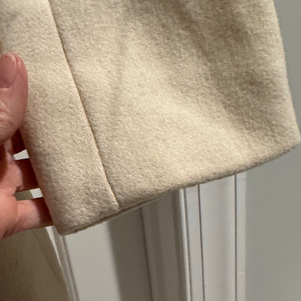 J. Crew Cream Wool winter Coat - Picture 9 of 9